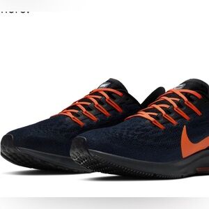 Nike Men's Black and Orange Athletic Shoes custom made Chicago bears